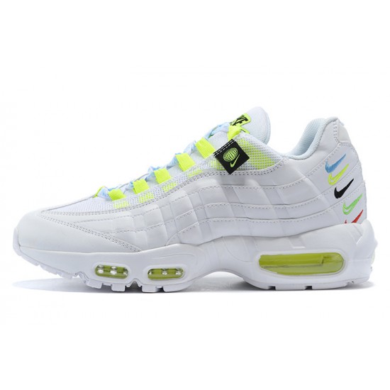 PK Women/Men Shoes Nike Air Max 95 TT Worldwide White Yellow CV9030-100