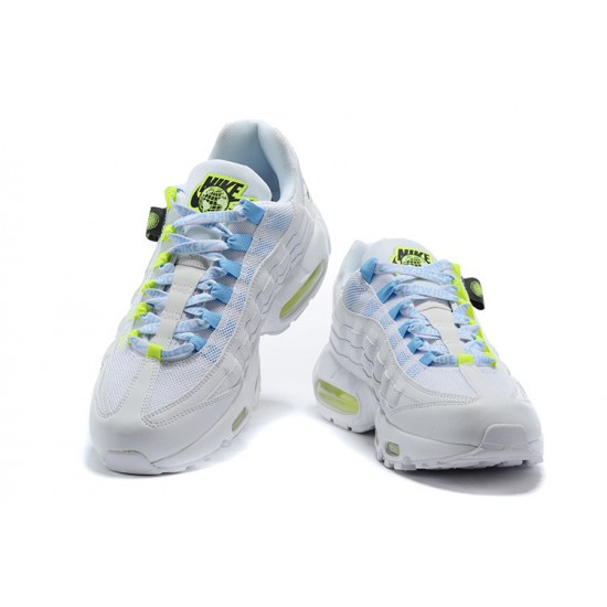 PK Women/Men Shoes Nike Air Max 95 TT Worldwide White Yellow CV9030-100