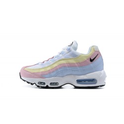 PK Women Shoes Nike Air Max 95 TT Blue Yellow Pink