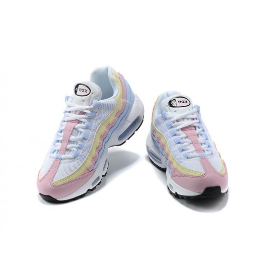 PK Women Shoes Nike Air Max 95 TT Blue Yellow Pink