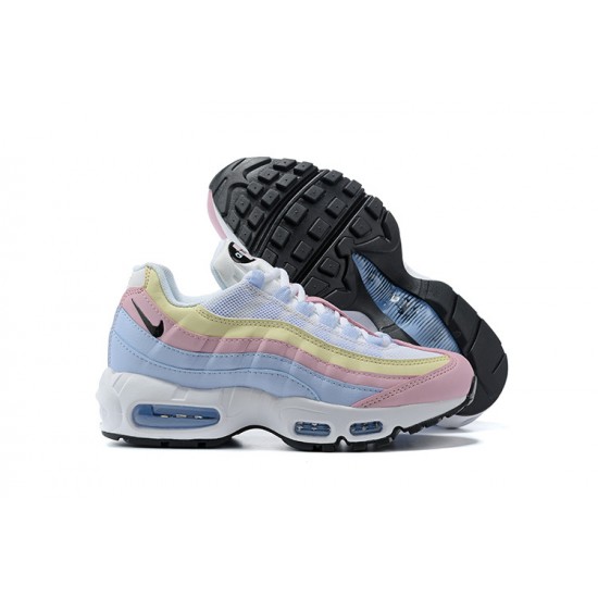 PK Women Shoes Nike Air Max 95 TT Blue Yellow Pink