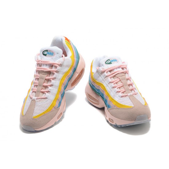 PK Women Shoes Nike Air Max 95 TT Yellow Pink White DQ9323-200