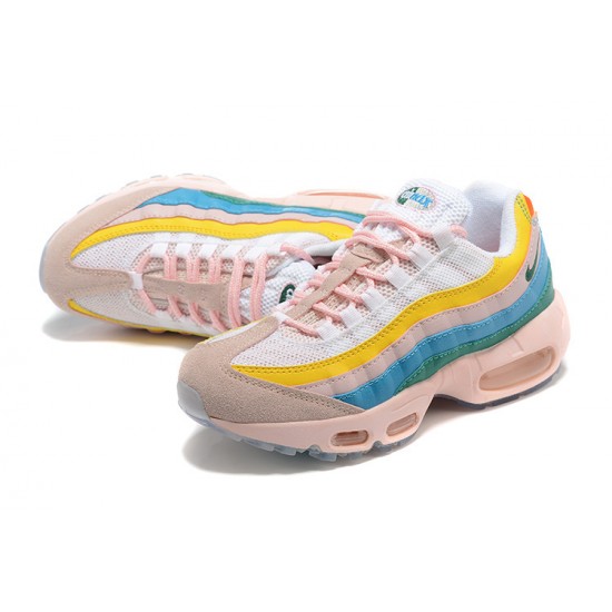 PK Women Shoes Nike Air Max 95 TT Yellow Pink White DQ9323-200