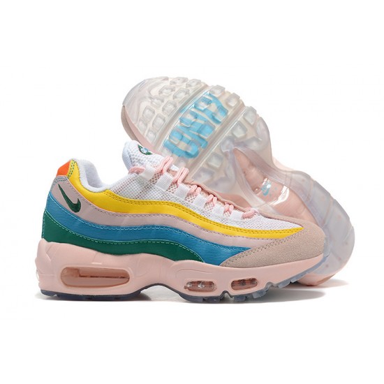 PK Women Shoes Nike Air Max 95 TT Yellow Pink White DQ9323-200