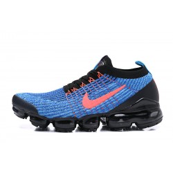 PK Women/Men Shoes Nike Air VaporMax Flyknit 3 Black Blue AJ6900-015