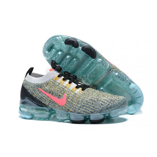 PK Women/Men Shoes Nike Air VaporMax Flyknit 3 Black Green AJ6910-104