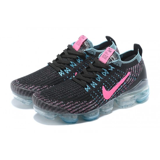 PK Women/Men Shoes Nike Air VaporMax Flyknit 3 Black Pink AJ5910-101