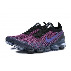 PK Women/Men Shoes Nike Air VaporMax Flyknit 3 Black Purple AJ6900-009