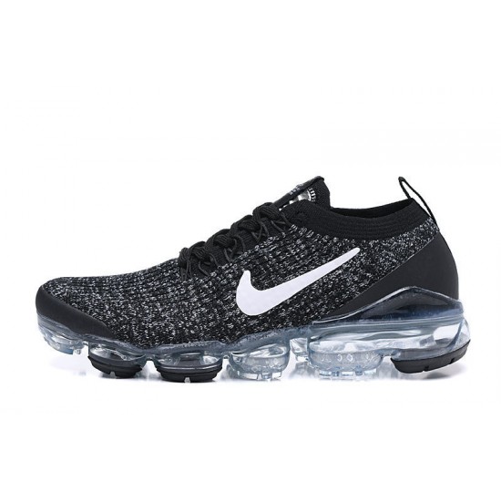 PK Women/Men Shoes Nike Air VaporMax Flyknit 3 Black White AJ6900-212