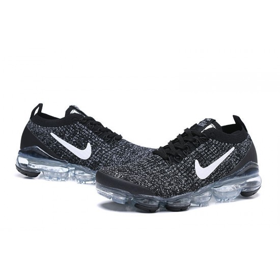 PK Women/Men Shoes Nike Air VaporMax Flyknit 3 Black White AJ6900-212