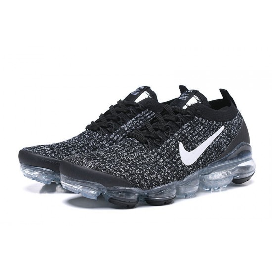 PK Women/Men Shoes Nike Air VaporMax Flyknit 3 Black White AJ6900-212