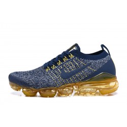 PK Women/Men Shoes Nike Air VaporMax Flyknit 3 Blue Yellow  AJ6900-444