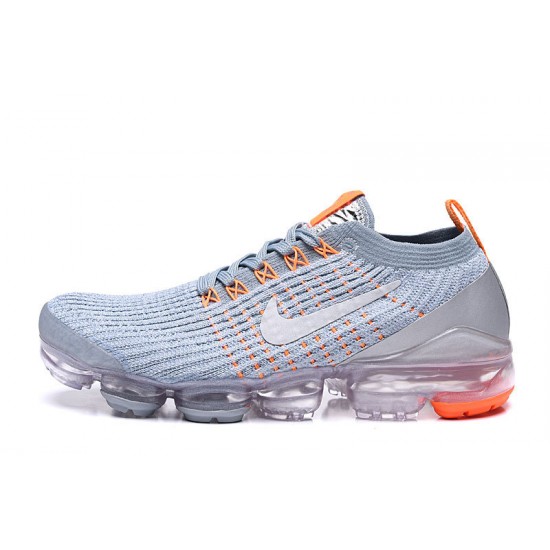 PK Women/Men Shoes Nike Air VaporMax Flyknit 3 Grey Orange AJ6900-003