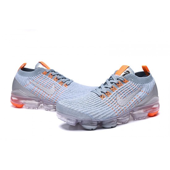 PK Women/Men Shoes Nike Air VaporMax Flyknit 3 Grey Orange AJ6900-003