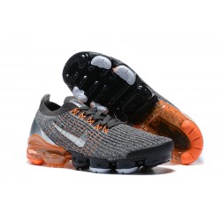 PK Women/Men Shoes Nike Air VaporMax Flyknit 3 Grey Orange AJ6900-024