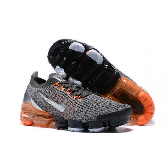 PK Women/Men Shoes Nike Air VaporMax Flyknit 3 Grey Orange AJ6900-024