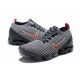 PK Women/Men Shoes Nike Air VaporMax Flyknit 3 Grey Red AJ6900-012