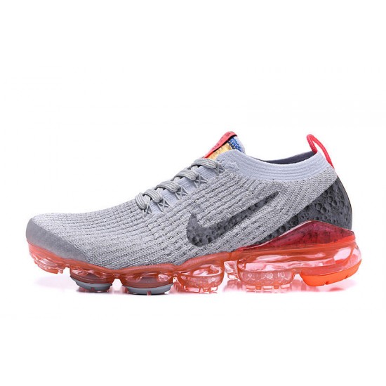 PK Women/Men Shoes Nike Air VaporMax Flyknit 3 Grey Red AJ6900-600