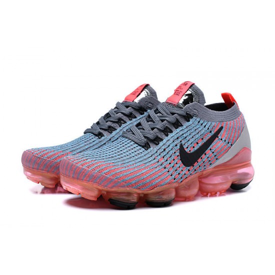 PK Women/Men Shoes Nike Air VaporMax Flyknit 3 Grey Red AJ6900-601