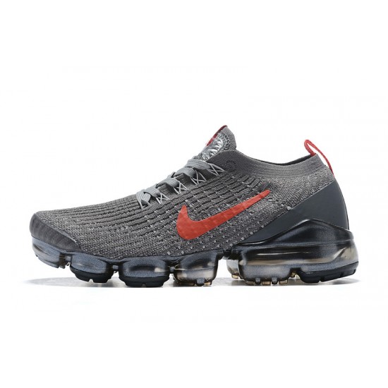 PK Women/Men Shoes Nike Air VaporMax Flyknit 3 Grey Red CT1270-001