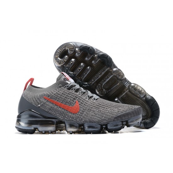 PK Women/Men Shoes Nike Air VaporMax Flyknit 3 Grey Red CT1270-001