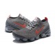 PK Women/Men Shoes Nike Air VaporMax Flyknit 3 Grey Red CT1270-001