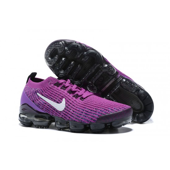 PK Women/Men Shoes Nike Air VaporMax Flyknit 3 Purple Black AJ6900-502