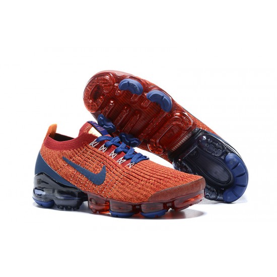 PK Women/Men Shoes Nike Air VaporMax Flyknit 3 Red Blue AJ6900-600