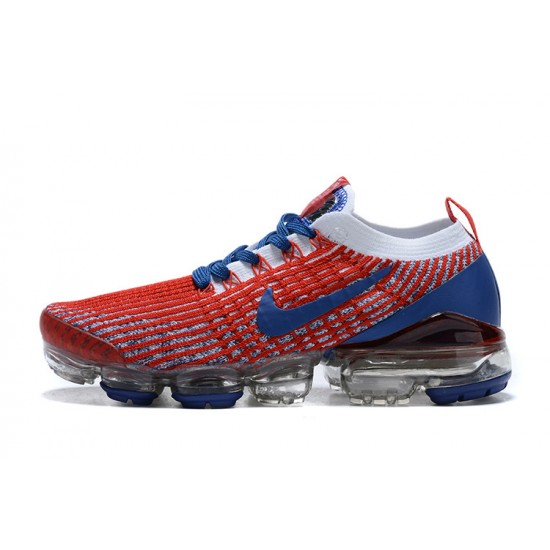 PK Women/Men Shoes Nike Air VaporMax Flyknit 3 Red Blue CW5585-100