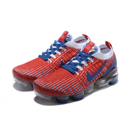 PK Women/Men Shoes Nike Air VaporMax Flyknit 3 Red Blue CW5585-100