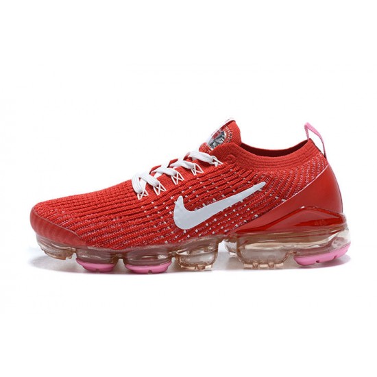 PK Women/Men Shoes Nike Air VaporMax Flyknit 3 Red White CU4756-600