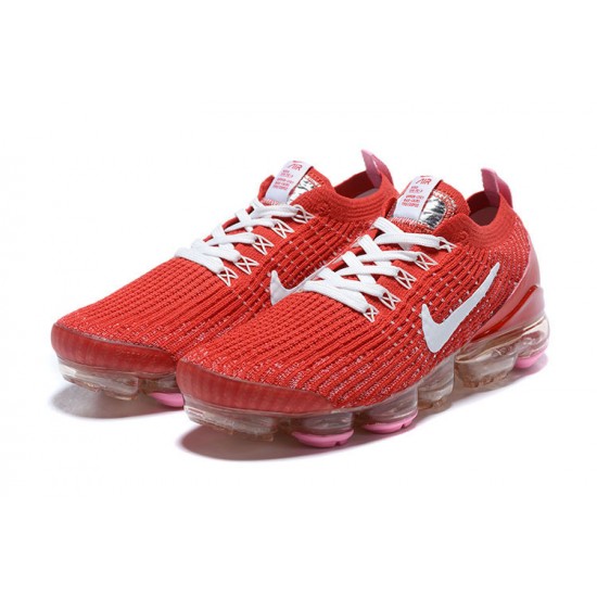 PK Women/Men Shoes Nike Air VaporMax Flyknit 3 Red White CU4756-600