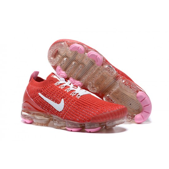 PK Women/Men Shoes Nike Air VaporMax Flyknit 3 Red White CU4756-600