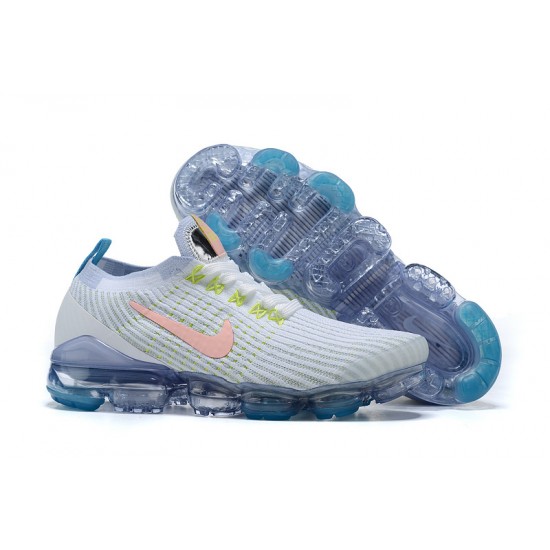 PK Women/Men Shoes Nike Air VaporMax Flyknit 3 White Blue AJ6900-003