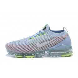 PK Women/Men Shoes Nike Air VaporMax Flyknit 3 White Blue AJ6910-200