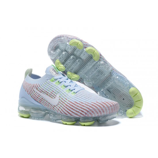 PK Women/Men Shoes Nike Air VaporMax Flyknit 3 White Blue AJ6910-200