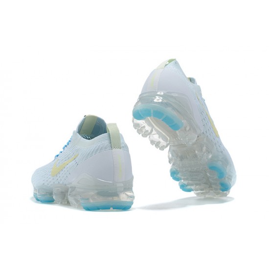 PK Women/Men Shoes Nike Air VaporMax Flyknit 3 White Blue AJ6910-500