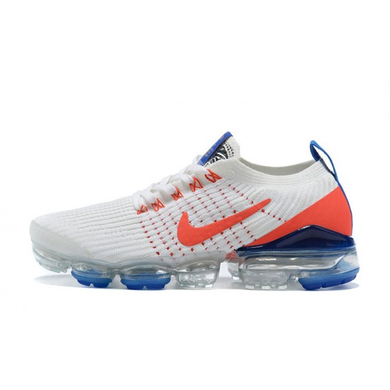 PK Women/Men Shoes Nike Air VaporMax Flyknit 3 White Blue CZ7994-100