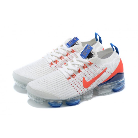 PK Women/Men Shoes Nike Air VaporMax Flyknit 3 White Blue CZ7994-100