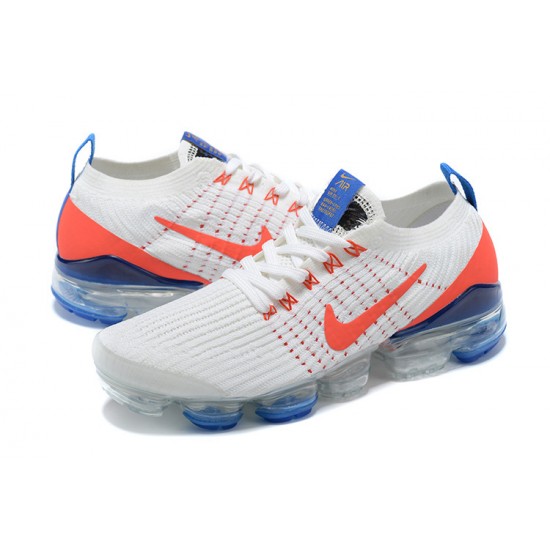 PK Women/Men Shoes Nike Air VaporMax Flyknit 3 White Blue CZ7994-100