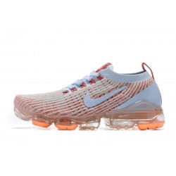 PK Women/Men Shoes Nike Air VaporMax Flyknit 3 White Orange AJ6910-400