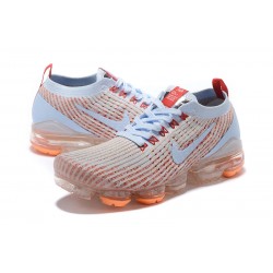 PK Women/Men Shoes Nike Air VaporMax Flyknit 3 White Orange AJ6910-400