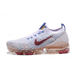 PK Women/Men Shoes Nike Air VaporMax Flyknit 3 White Red AJ6910-501