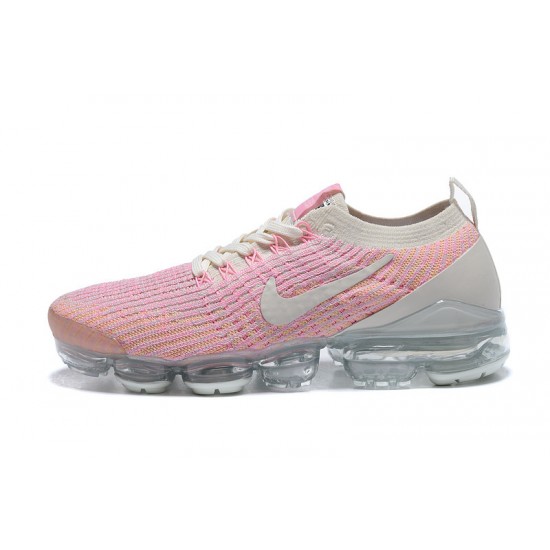 PK Women Shoes Nike Air VaporMax Flyknit 3 Pink White AJ6910-008