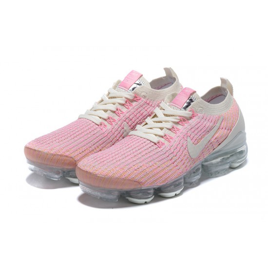 PK Women Shoes Nike Air VaporMax Flyknit 3 Pink White AJ6910-008