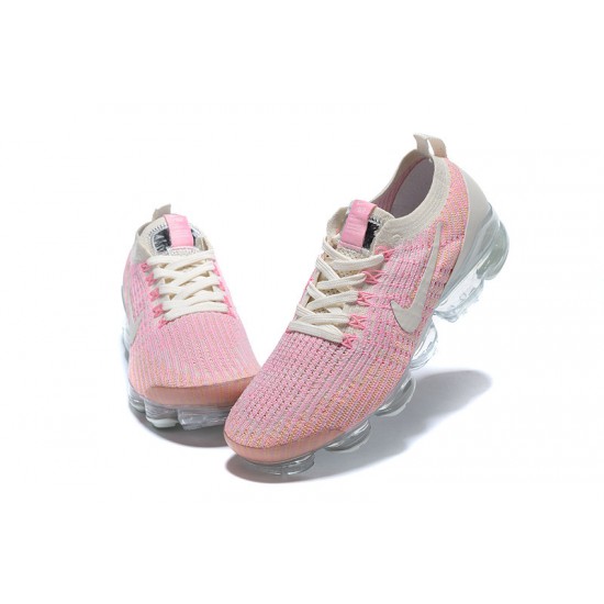 PK Women Shoes Nike Air VaporMax Flyknit 3 Pink White AJ6910-008