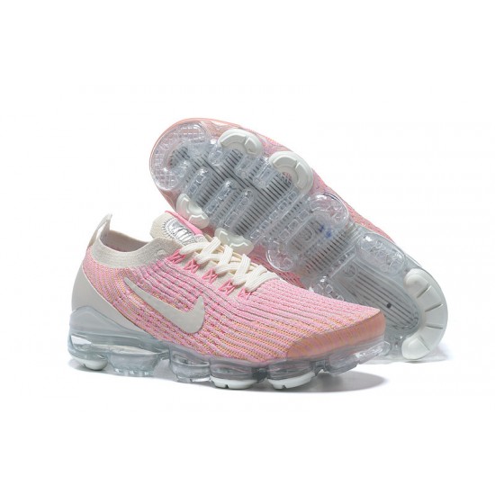 PK Women Shoes Nike Air VaporMax Flyknit 3 Pink White AJ6910-008