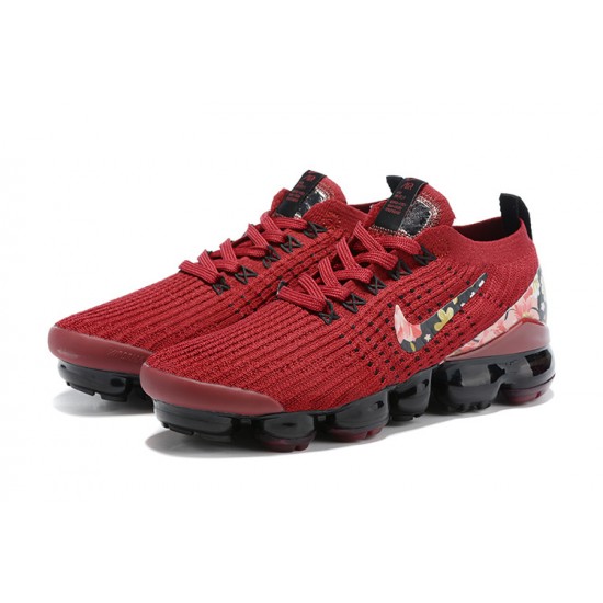 PK Women Shoes Nike Air VaporMax Flyknit 3 Red Black CT1274 -600