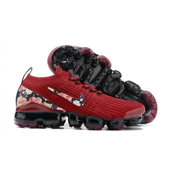 PK Women Shoes Nike Air VaporMax Flyknit 3 Red Black CT1274 -600