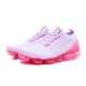 PK Women Shoes Nike Air VaporMax Flyknit 3 White Pink AJ6910-005